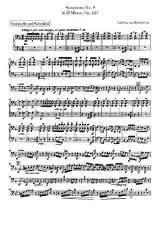 Complete Symphony: parte violoncelo e contrabaixo by Ludwig van Beethoven