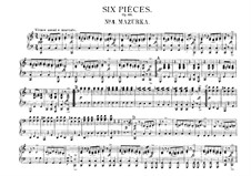 Six Pieces for Piano Four Hands, J.81-86 Op.10: Piece No.4 (Mazurka) by Carl Maria von Weber