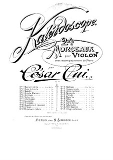 No.18 Mazurka: partitura, parte solo by César Cui