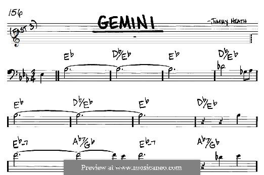 Gemini: For any instrument by Jimmy Heath