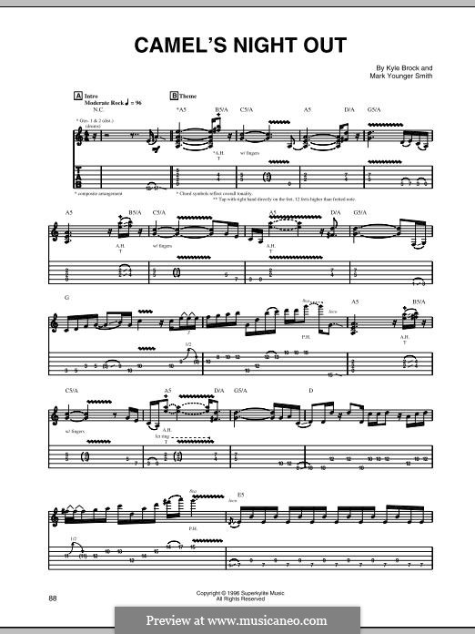 Camel's Night Out (Eric Johnson): Para guitarra com guia by Mark Younger-Smith, Kyle Brock