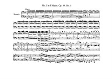 String Quartet No.7 in F Major, Op.59 No.1: versão para piano de quatro mãos by Ludwig van Beethoven