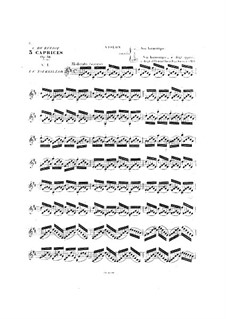 Three Caprices, Op.36: Three Caprices by Charles Auguste de Beriot