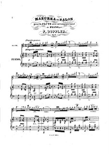 Mazurka de Salon, Op.16: Mazurka de Salon by Franz Doppler