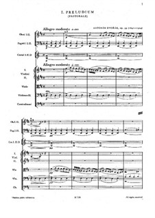 Czech Suite in D Major, B.93 Op.39: partitura completa by Antonín Dvořák