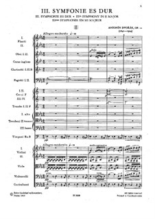 Symphony No.3 in E Flat Major, B.34 Op.10: movimento I by Antonín Dvořák