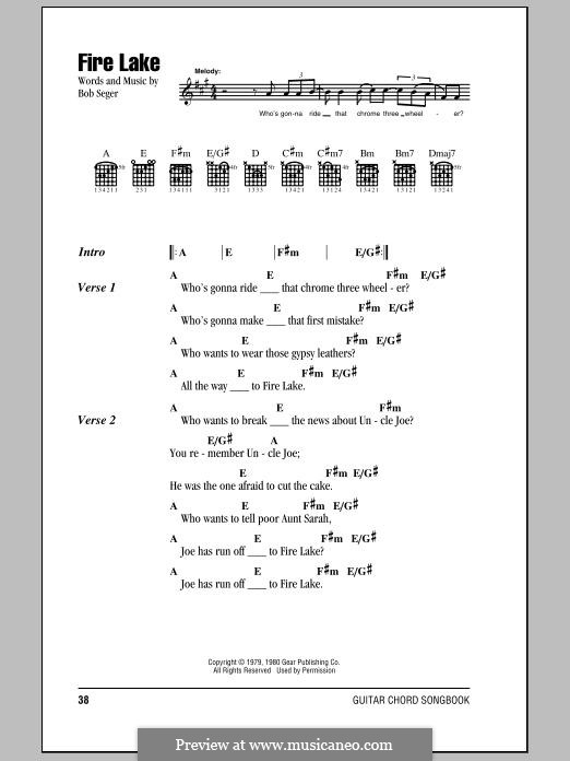 Fire Lake: Letras e Acordes by Bob Seger