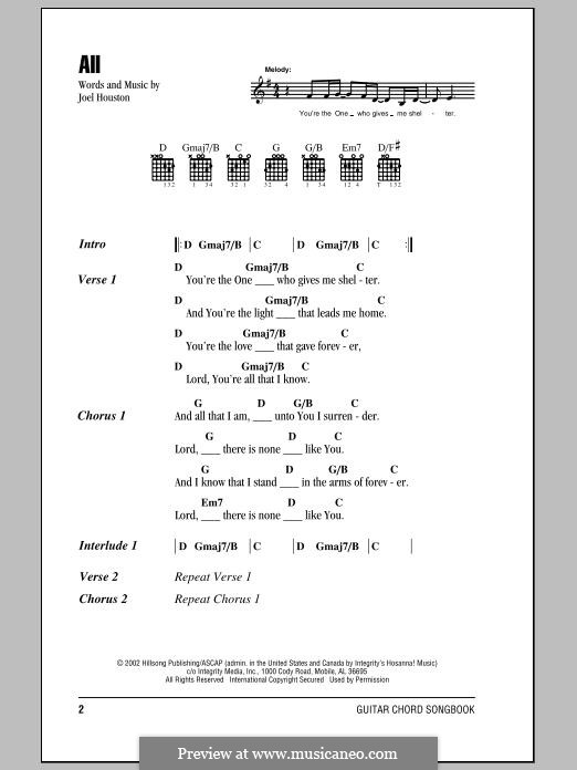 All (Hillsong United): Letras e Acordes by Joel Houston
