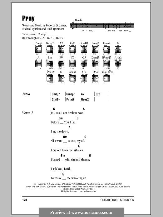 Pray: Letras e Acordes by Rebecca St. James, Tedd Tjornhom, Michael Quinlan