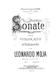 Sonata for String Trio, Op.22: parte do violino by Leonardo Moja