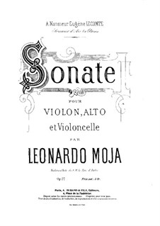 Sonata for String Trio, Op.22: parte viola by Leonardo Moja