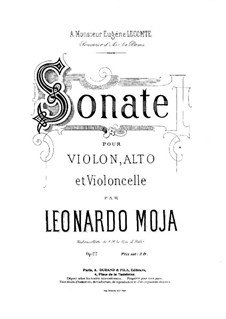 Sonata for String Trio, Op.22: parte violoncelo by Leonardo Moja