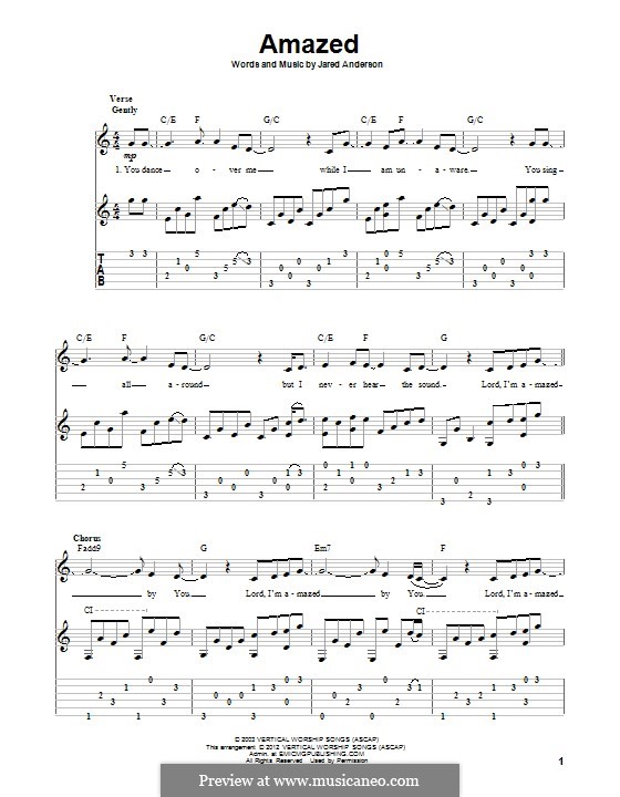 Amazed (Phillips, Craig & Dean): Para guitarra com guia by Jared Anderson