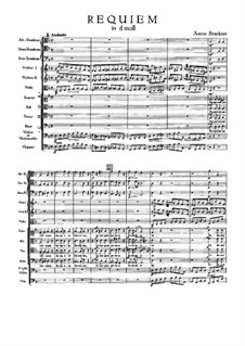 Requiem in D Minor, WAB 39: Partitura completa by Anton Bruckner