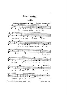 Pater noster, Op.3: parte alto by Giuseppe Buonamici