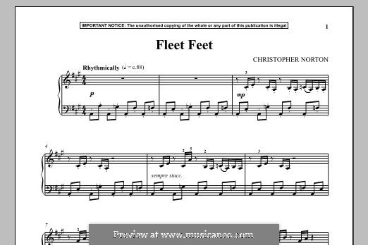 Fleet Feet: Para Piano by Christopher Norton