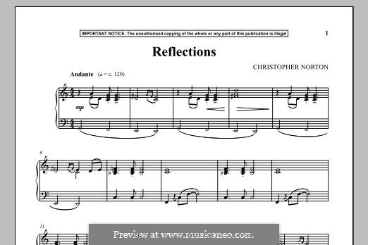 Reflections: Para Piano by Christopher Norton