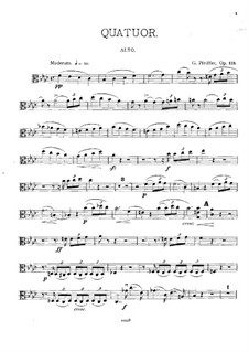 Piano Quartet in F Minor, Op.119: parte viola by Georges Jean Pfeiffer