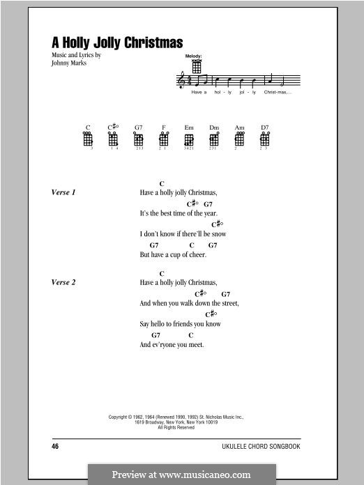 Vocal version: Letras e Acordes by Johnny Marks