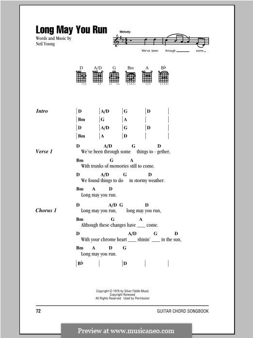 Long May You Run por N. Young Partituras on músicaNeo