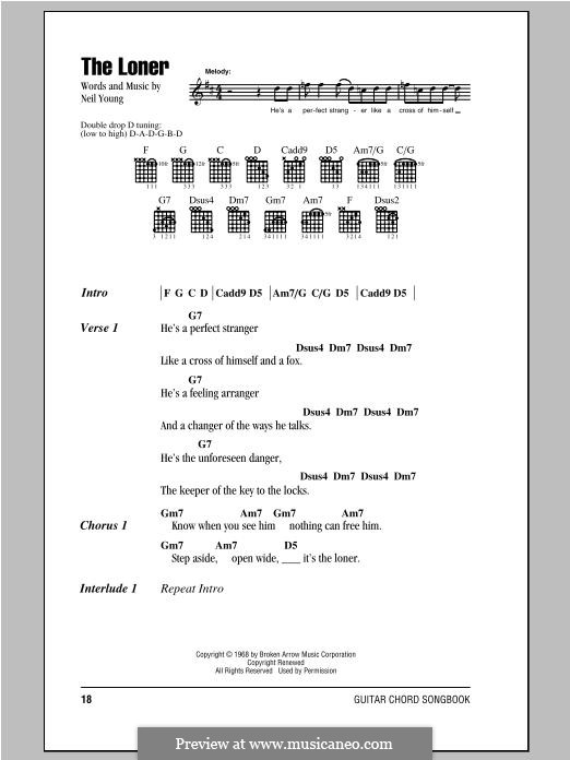 The Loner: Letras e Acordes by Neil Young