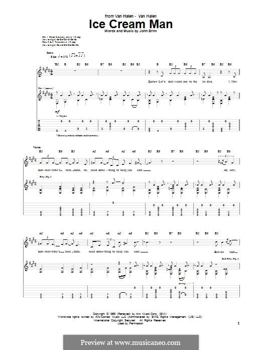 Ice Cream Man (Van Halen) por J. Brim Partituras on músicaNeo