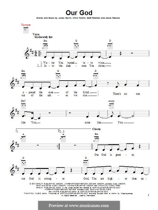 Our God: para ukulele by Chris Tomlin, Jesse Reeves, Jonas Myrin, Matt Redman