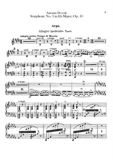 Symphony No.3 in E Flat Major, B.34 Op.10: parte harpa by Antonín Dvořák