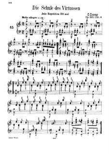 School of Virtuosos, Op.365: Exercises No.45-60 by Carl Czerny