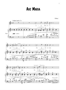 Ave Maria: Para vocais e piano by Georges Bizet