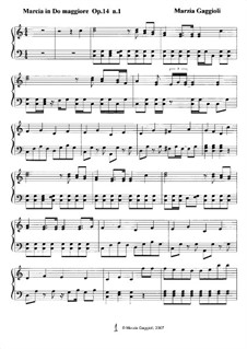 Marcias, Op.14: Marcia No.1 in Do Maggiore by Marzia Gaggioli