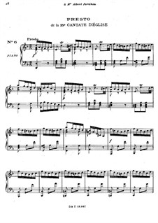 Geist und Seele wird verwirret, BWV 35: arranjo para piano by Johann Sebastian Bach