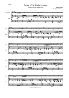 Dance of the Washerwomen (with Hupfauf): For alto clarinet and piano by Hans Neusiedler
