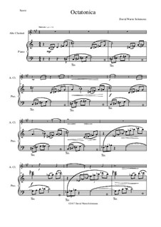 Octatonica: For alto clarinet and piano by David W Solomons