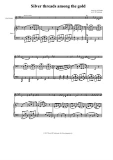 Silver Threads Among the Gold: For alto clarinet and piano by Hart Pease Danks