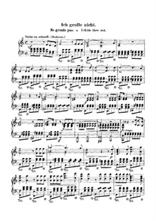 No.7 I Do Not Chide You: Para Piano by Robert Schumann