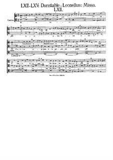 Mass in C Major: Mass in C Major by John Dunstable