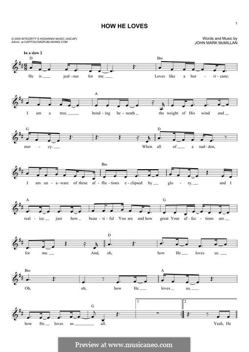 How He Loves (David Crowder*Band) por J.M. McMillan em músicaNeo