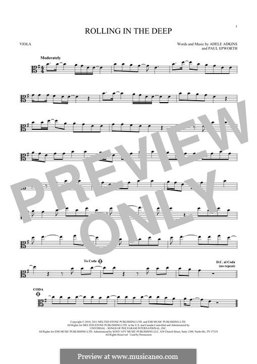 Instrumental version: para viola by Adele, Paul Epworth