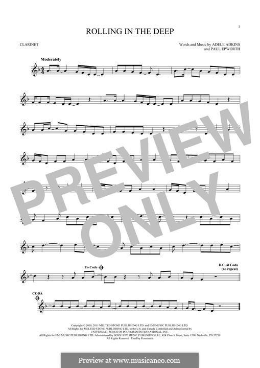 Instrumental version: para clarinete by Adele, Paul Epworth