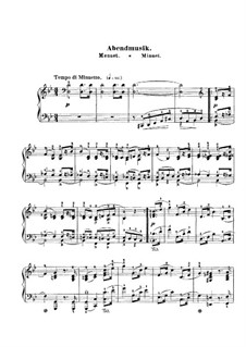 Bunte Blätter (Colored Leaves), Op.99: No.12 Abendmusik (Minuet) by Robert Schumann