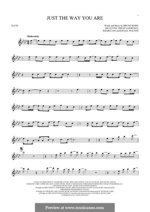 Instrumental version: para flauta by Ari Levine, Khalil Walton, Khari Cain, Bruno Mars, Philip Lawrence