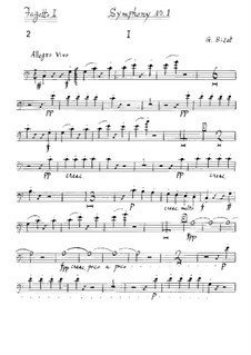 Symphony No.1 in C Major: fagote parte I by Georges Bizet