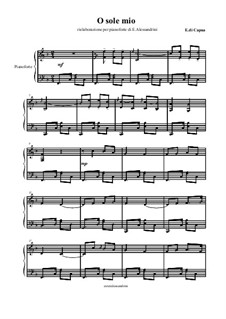 O Sole Mio: Para Piano by Eduardo di Capua