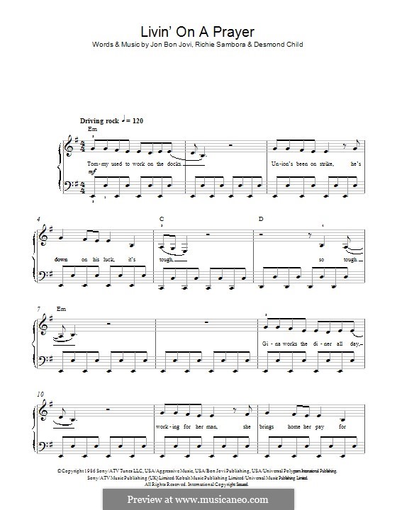 Instrumental version: Para Piano by Desmond Child, Jon Bon Jovi, Richie Sambora