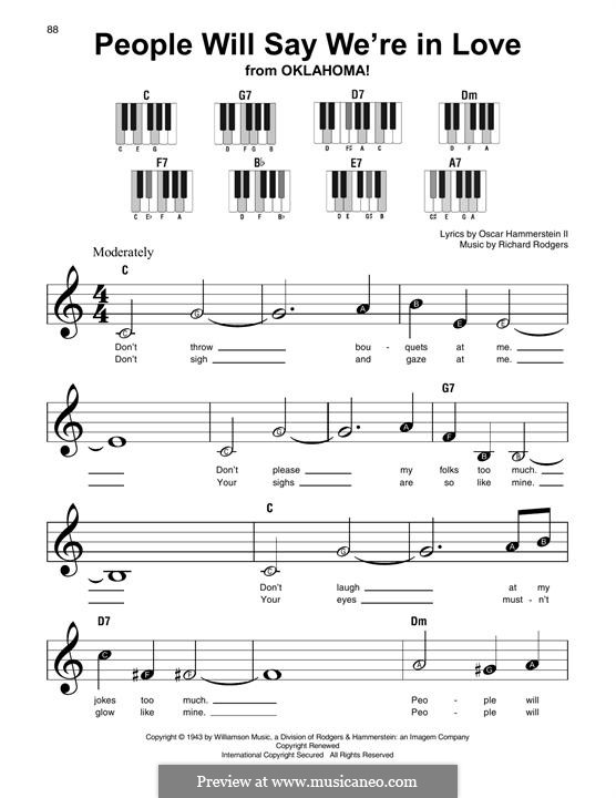 People will Say We're in Love: melodia by Richard Rodgers