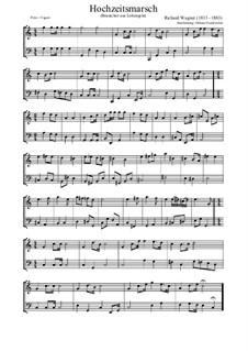 Bridal Chorus: For flute and bassoon by Richard Wagner