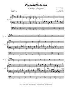 Canon in D Major: Wedding arrangement: Bb-trumpet solo with organ accompaniment by Johann Pachelbel