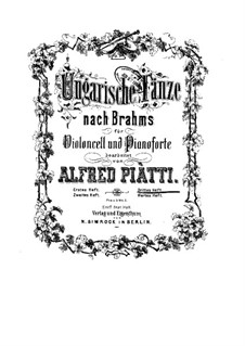 No.11-17: para Violoncelo e piano by Johannes Brahms