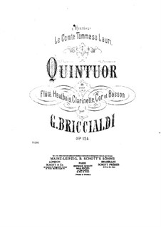 Woodwind Quintet No.1, Op.124: parte Oboe by Giulio Briccialdi